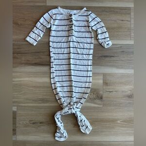 Lou Lou & Company Striped Baby Knotted Gown